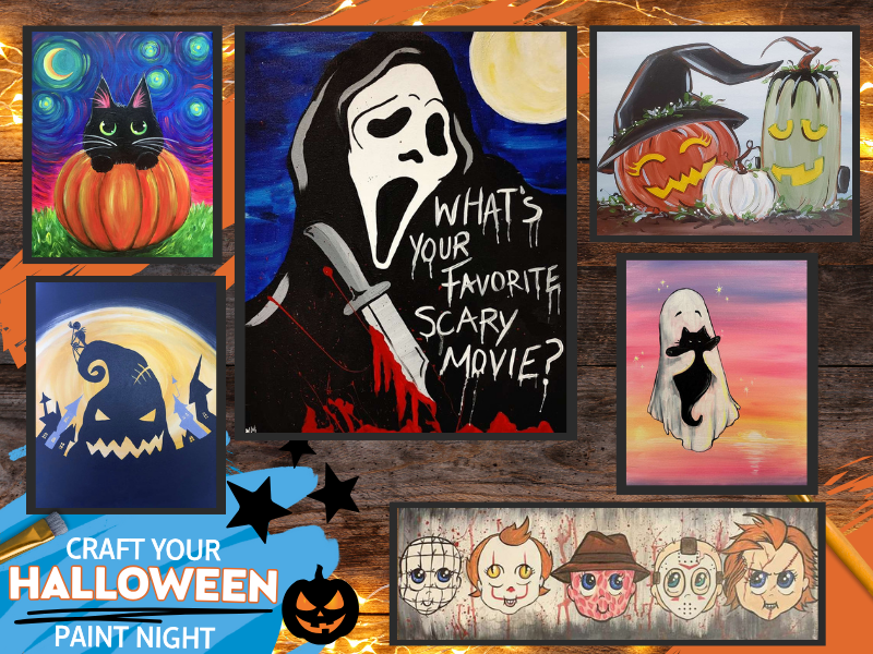 Craft Your Halloween Paint Night, Spooky Fun Awaits!
